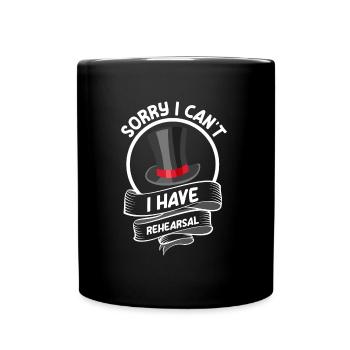 Schauspieler Schauspiel Sänger Drama Club - Tasse einfarbig - Schwarz - Vorne