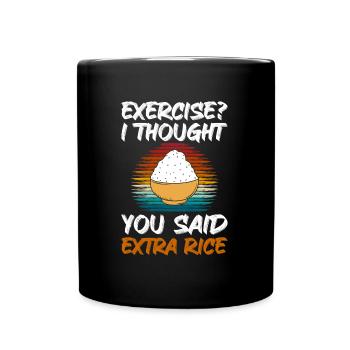 Buffet Counter Food Gourmets - Full Colour Mug - black - Front