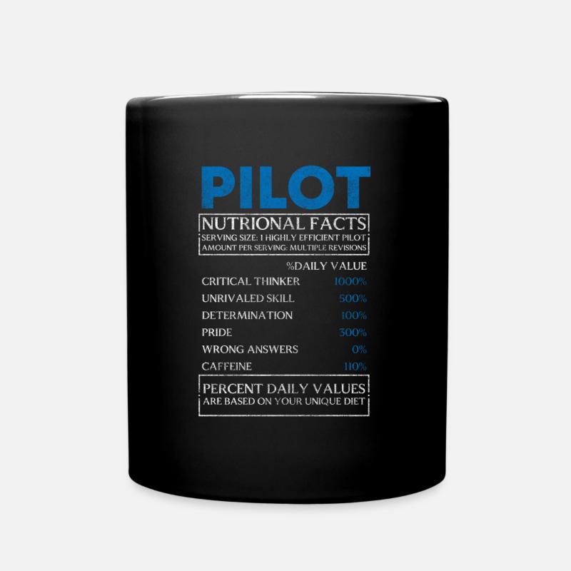 Flugzeug Herzschlag Luftfahrt Flugplatz - Tasse einfarbig - Schwarz