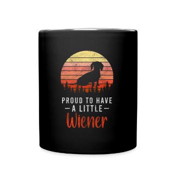 Dachshund Paw Hunter Dog Sports - Full Colour Mug - black - Front