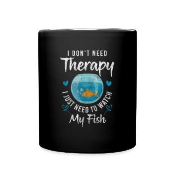 Fish Aquarist Swimming Breeding - Full Colour Mug - black - Front