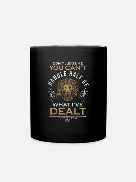 König Anmut Majestätisch Wildkatze - Tasse einfarbig - Schwarz