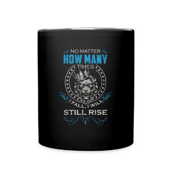 Lion's Head Majestically Proud - Full Colour Mug - black - Front