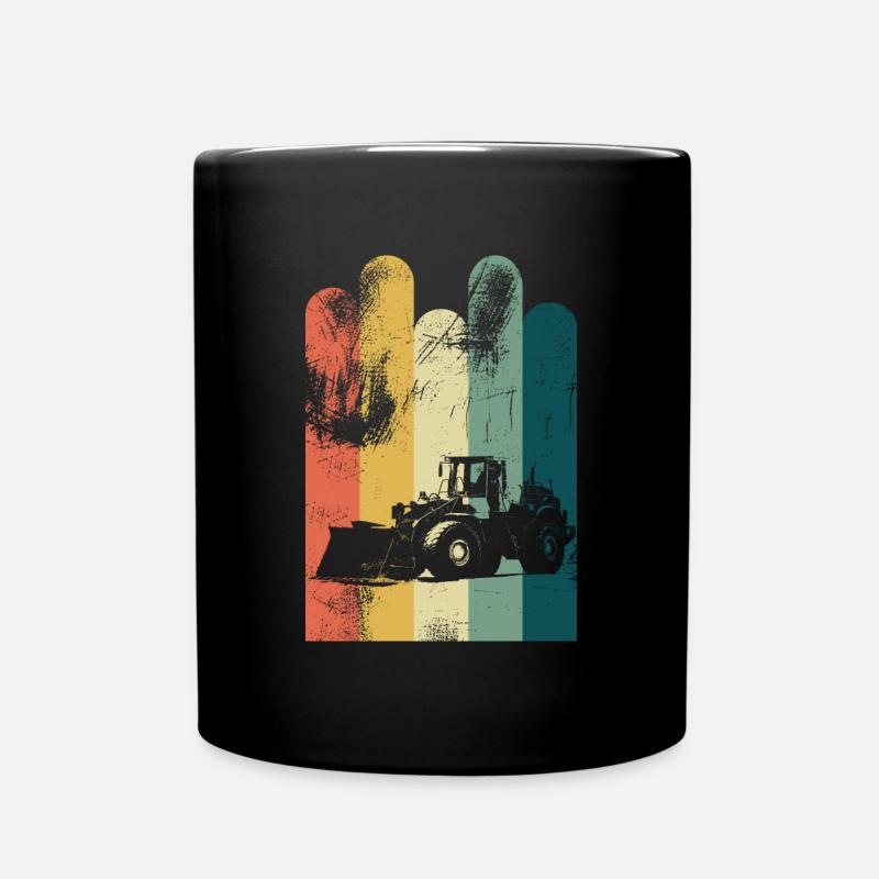 Radlager Bagger - Tasse einfarbig - Schwarz