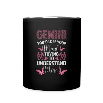 Zodiac sign Horoscope Air Ascendant - Full Colour Mug - black - Front