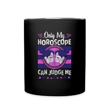 Constellation d’éléments de l’horoscope du zodiaque - Mug uni - noir - Devant