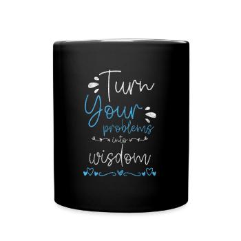 Problem? Nicht mein Problem Sarkasmus - Tasse einfarbig - Schwarz - Vorne