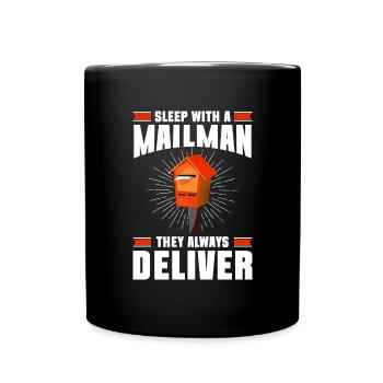 Service de messagerie de courriers de postier de livraison de lettres - Mug uni - noir - Devant