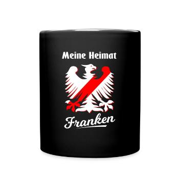 Zuhause in Franken - Tasse einfarbig - Schwarz - Vorne