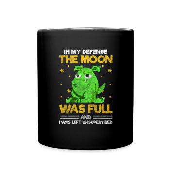 Monster Schreck Gruselig Lustig - Tasse einfarbig - Schwarz - Vorne