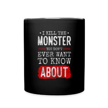 Horror Frighten Funny - Full Colour Mug - black - Front