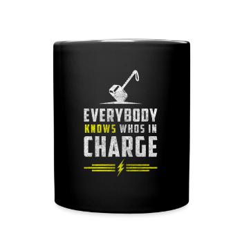 Thor Norse Lightning Celts - Full Colour Mug - black - Front