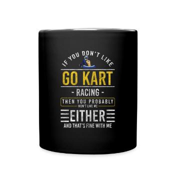 Kart Motorsport Racetrack Winner - Full Colour Mug - black - Front