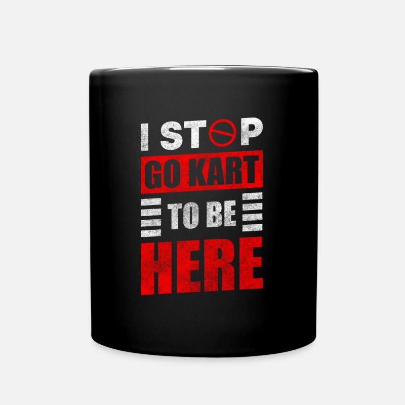 Kart Karting Karting Racing - Mug uni - noir