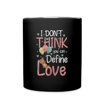 Teddy bear kids cuddle - Full Colour Mug - black - Front