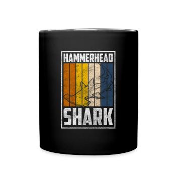 Roi de l’océan des requins - Mug uni - noir - Devant