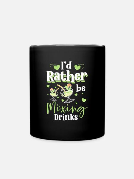 Barkeeper Alkohol Mixer - Tasse einfarbig - Schwarz