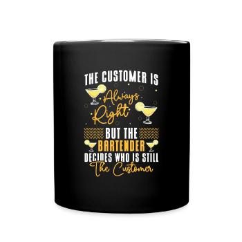 Cocktail Mixer Party Pina Colada - Full Colour Mug - black - Front