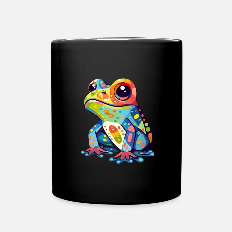 Frosch - Tasse einfarbig - Schwarz