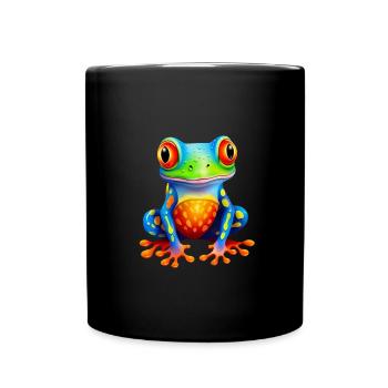 Frog - Full Colour Mug - black - Front