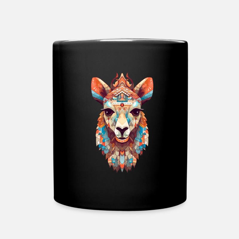 Lama - Tasse einfarbig - Schwarz