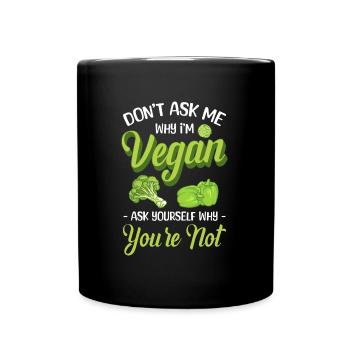 Veganism Veggie Food - Full Colour Mug - black - Front
