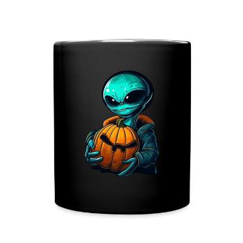 Alien Pumpkin: Halloween Aliens - Mug uni - noir - Devant
