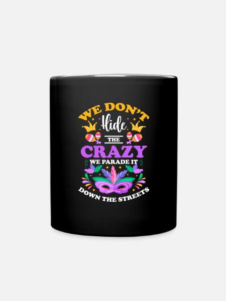 Maskerade Kostüm - Tasse einfarbig - Schwarz