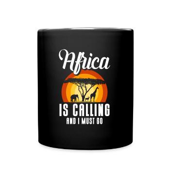 Safari Conservation South Africa Tanzania - Full Colour Mug - black - Front