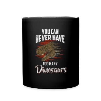Dino Raptor - Full Colour Mug - black - Front