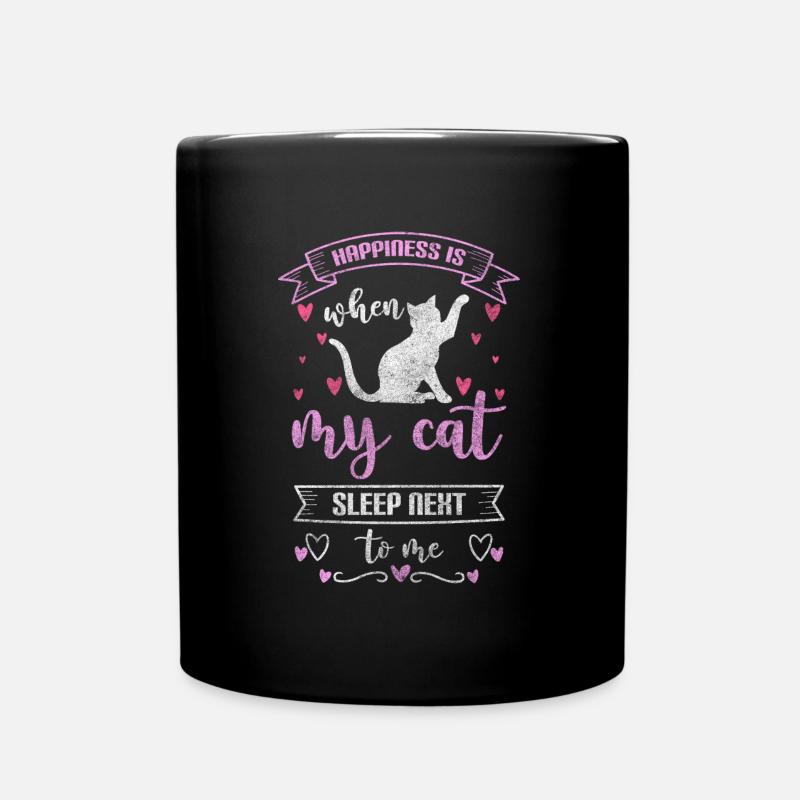 Motivation Positives Denken Liebe - Tasse einfarbig - Schwarz
