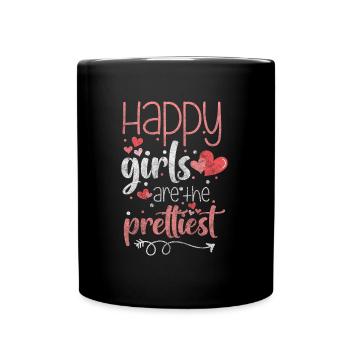 Happiness Optimism Lucky Charm - Full Colour Mug - black - Front