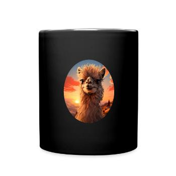Alpaca - Full Colour Mug - black - Front