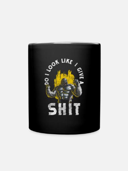 Affe Zoo Primat - Tasse einfarbig - Schwarz
