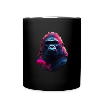 Gorille - Mug uni - noir - Devant