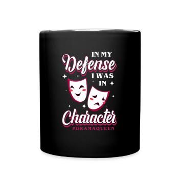 Drame Queen Attention Théâtre Trouble - Mug uni - noir - Devant