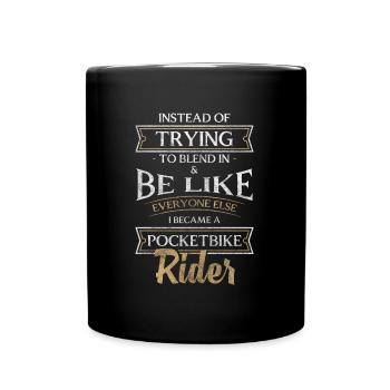 Piste de moto Piste Fils - Mug uni - noir - Devant