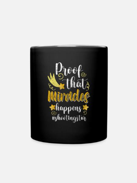 Sternenhimmel Träumen Sternchen - Tasse einfarbig - Schwarz