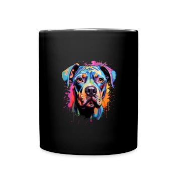 Boxer Colorful - Tasse einfarbig - Schwarz - Vorne