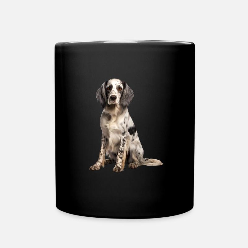English Setter - Tasse einfarbig - Schwarz