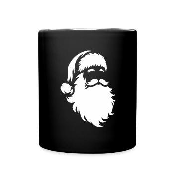 Silhouette du Père Noël : la magie de Noël - Mug uni - noir - Devant