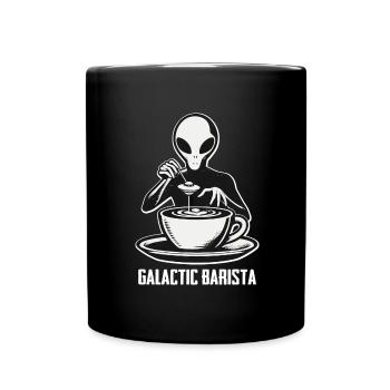 Coffee Drinker Galactic Coffee Master - Full Colour Mug - black - Front