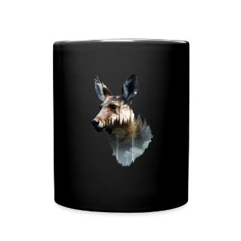 Kangaroo - Full Colour Mug - black - Front