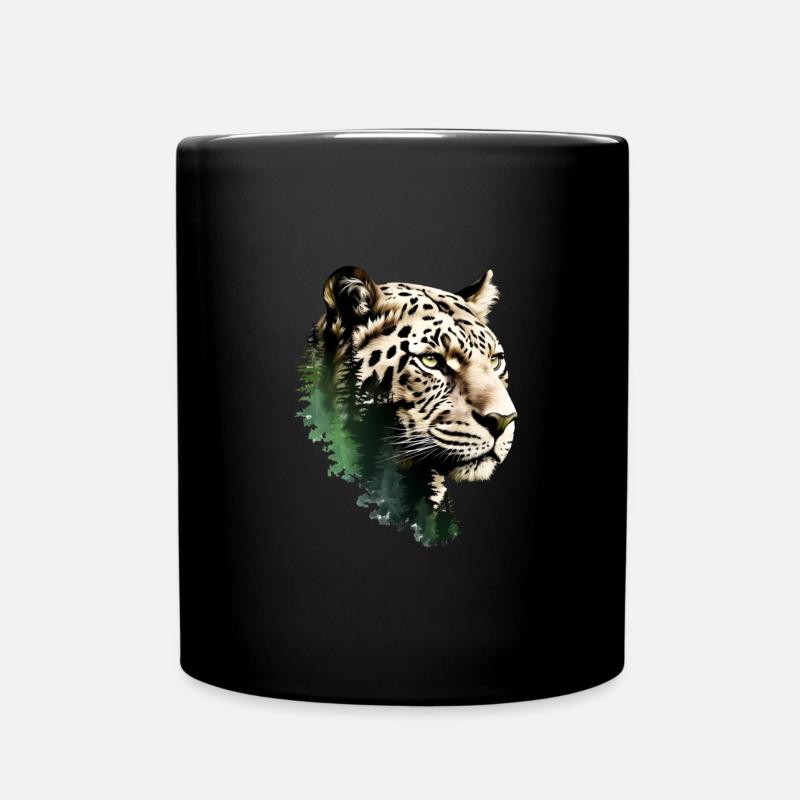 Leopard - Tasse einfarbig - Schwarz