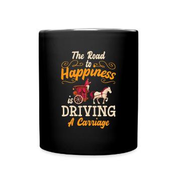 Conducteur de calèche Carrossier Oldschool - Mug uni - noir - Devant