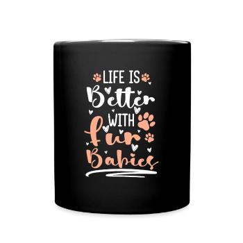 Dog Owner, Animal Love, Animal Lover - Full Colour Mug - black - Front
