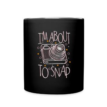 Fotografin Bild Herzschlag - Tasse einfarbig - Schwarz - Vorne
