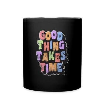 Watch Lifetime - Full Colour Mug - black - Front