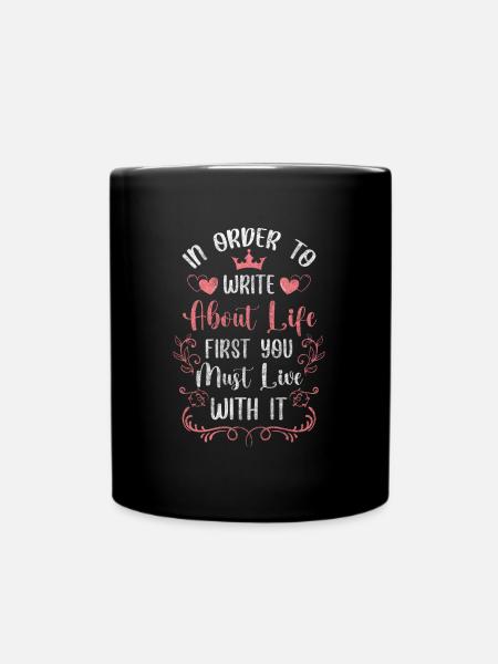Uhr Zeichen Glas - Tasse einfarbig - Schwarz