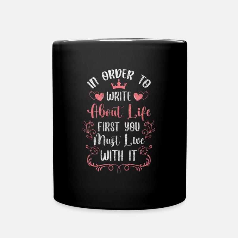 Uhr Zeichen Glas - Tasse einfarbig - Schwarz